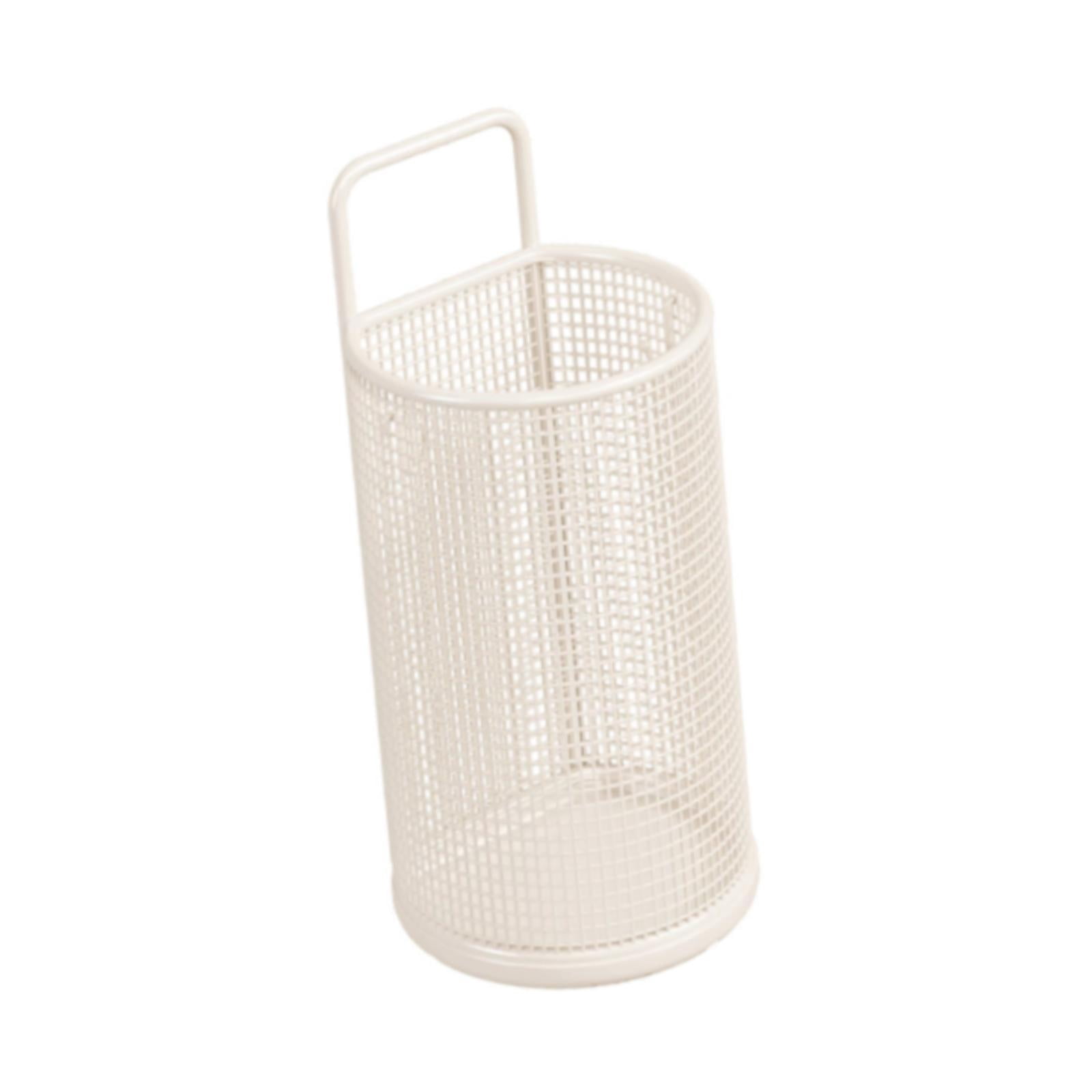 Fiocias Entryway Storage Umbrella Holder, Modern Portable Stable Umbrella Rack Organizer White
