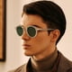 thumbnail image 4 of Lentes de Sol CARFIA Doble Puente Transparente Amarillo Polarizados para Hombre, 4 of 9