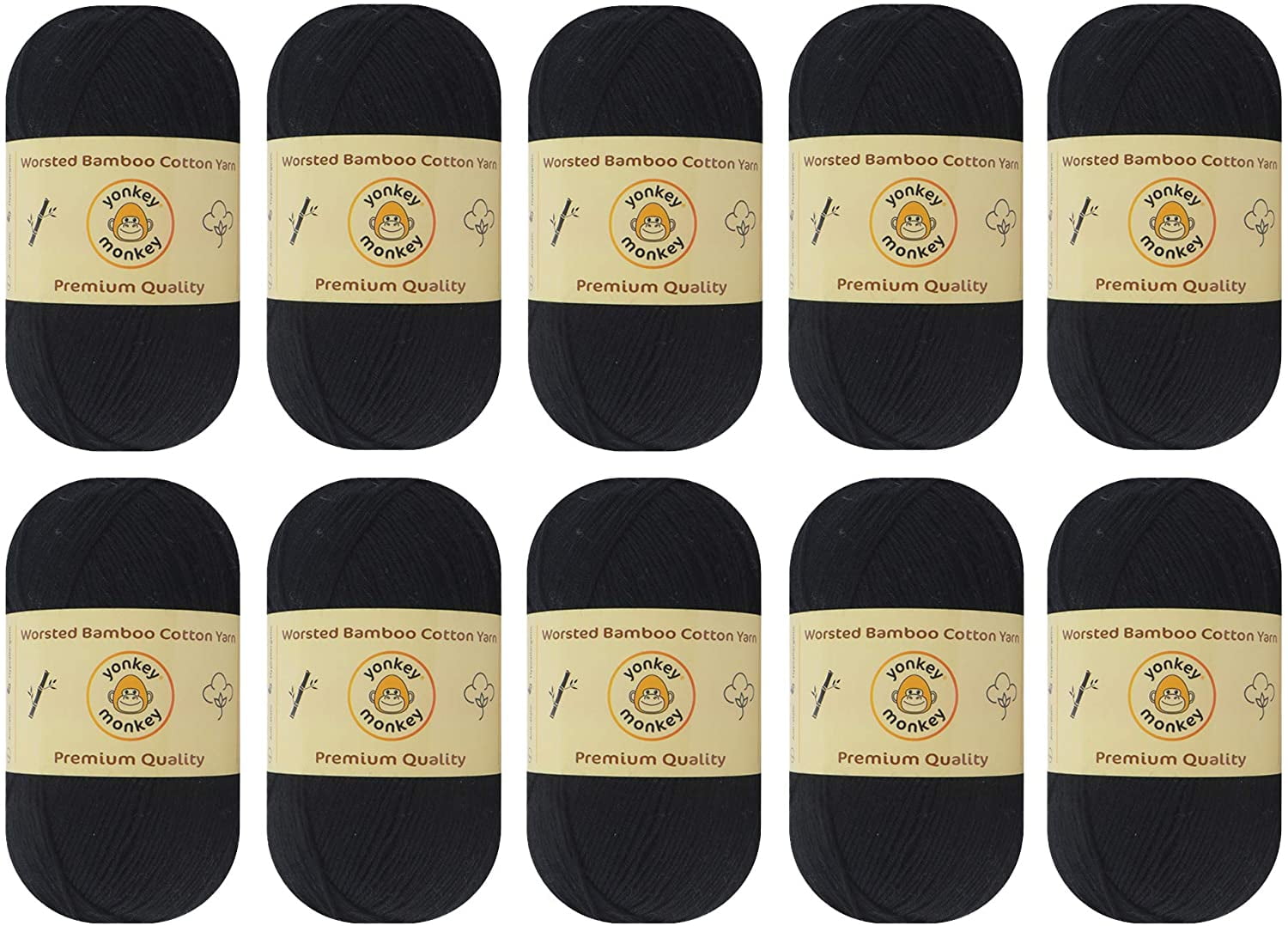 10 Pack Yonkey Monkey Skein Tencel Yarn 70 Bamboo 30 Cotton Softest Quality Crocheting Knitting Supplies Lightweight And Breathable Fabric Threads 210 Meters Walmart Com