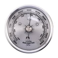 thumbnail image 1 of Vintage Metal Barometer - Combined Weather Station Clock, 1 of 8