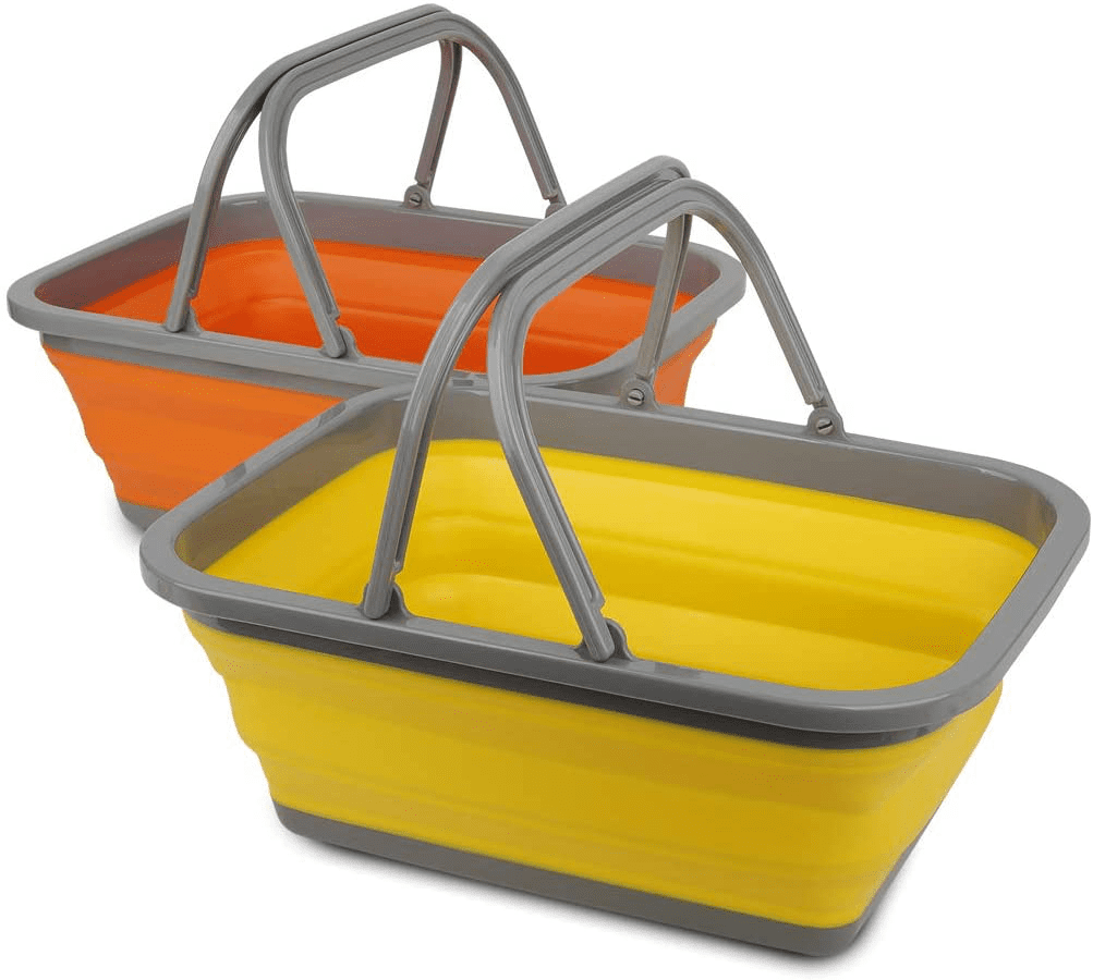 Portable Foldable Bucket Outdoor Camping Vegetable Fruit Cleaning Basin Heiß 