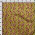 thumbnail image 3 of oneOone Organic Cotton Poplin Twill Fabric Leaves|Floral & Paisley Block Print Fabric By The Yard 42 Inch Wide, 3 of 4