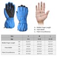 thumbnail image 4 of Guantes de esquí de nieve para niños Guantes de invierno impermeables y resistentes al viento Térmicos, 4 of 8
