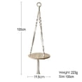 thumbnail image 2 of Estante colgante de pared - Estantes de pared con cuerda tejida hecha a mano - Para cocina, baño, almacenamiento en el hogar, estante flotante de pared para plantas de interior, 2 of 6
