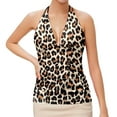 thumbnail image 1 of MKLEKYY Maillot de Bain Tankini pour Femmes Sans Bas Col en V, 1 of 3