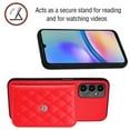 thumbnail image 6 of Back Wallet Case for Samsung Galaxy A05S with RFID Blocking Card Holders Stand Function Shockproof PU Leather Wallet Case with Wrist Lanyard for Samsung Galaxy A05S, Red, 6 of 9