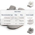 thumbnail image 3 of ZACPNCV Newborn Baby Cotton Booties Non-Slip Sole for Toddler Boys Girls Infant Winter Warm Fleece Cozy Socks Shoes Brown, 3 of 9
