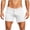 White, variant on hlysgo Men's Swim Shorts 4 Inch Inseam Low Waist Running Shorts Yoga Gym Training Elastic Drawstring Beach Shorts with Pockets White,M