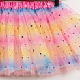 thumbnail image 6 of Toddler Girl Mesh Tutu Skirt Colorful Plush Ball Layered Tulle Skirt Princess Birthday A-Line Dance Skirt+Headband White Tutu Skirt for Girls, 6 of 6