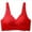 Red, variant on Seamless Everyday Bras - Women's Solid Color Lace Sling Seamless Bra with Removable Pads Everyday Bras Red M