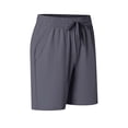 thumbnail image 4 of Mens All Day Comfy Pull-On Shorts 7" - Golf Casual Elastic Waist Quick Dry Cooling Shorts for Athletic Daily with Pockets Big and Tall Size S-4XL Gray, 4 of 9