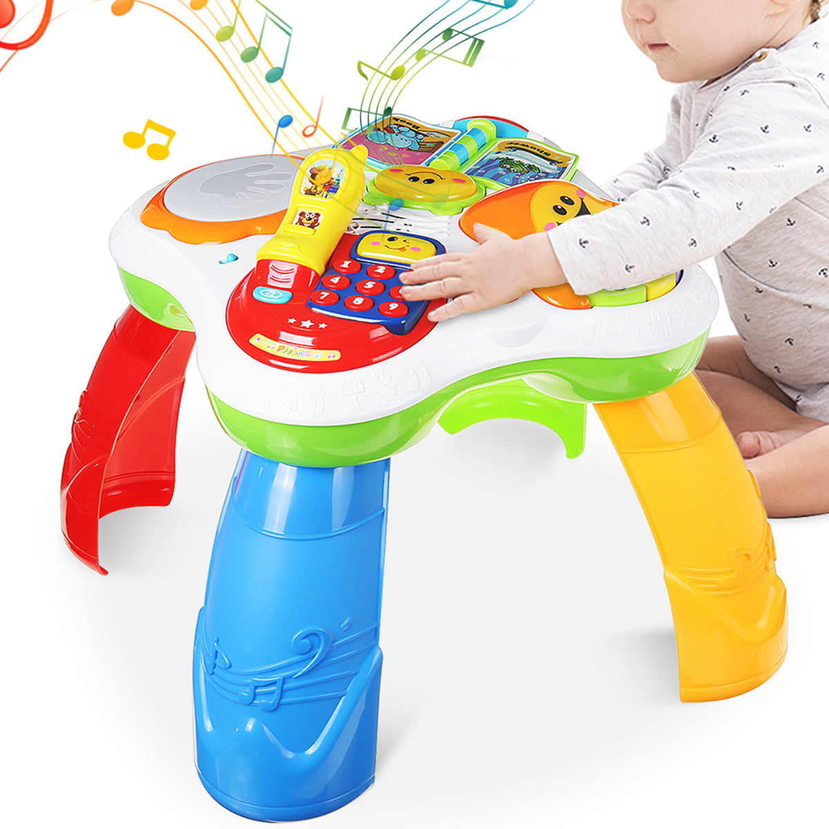 Baby Play Learn Activity Table Toddler Toy Musical Alphabet Number Educational 