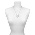 thumbnail image 2 of Delight Jewelry Acrylic 1" Imitation Pearl Heart She is Clothed in Stength and Dignity Charm Necklace, 20"+3", 2 of 4