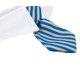 thumbnail image 3 of Pajarita para mascotas, corbata formal ajustable hecha a mano para perros y gatos (L, rayas azules) con cierre de velcro ajustable, 3 of 4