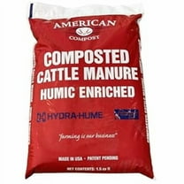 American Compost Humic Composted - 1.5 Cu Ft, Hydra-Hume Enriched - Organic Soil for Lawn, Garden