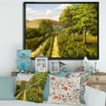 thumbnail image 2 of Designart 'Vital Country Road During Summer' Traditional Framed Canvas Wall Art Print, 2 of 5