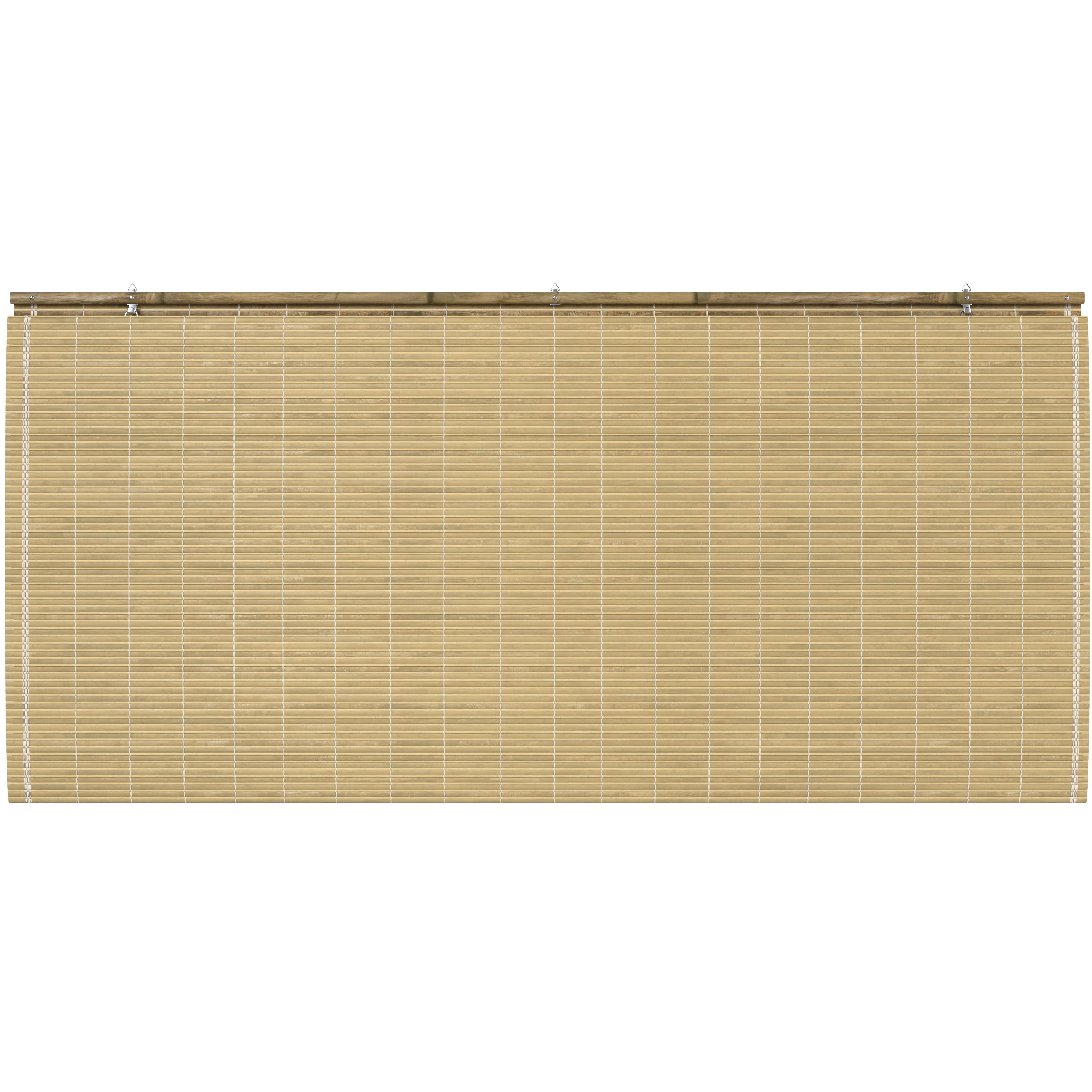 Red Lantern Burnt Bamboo Cordless Window Shade - Natural 60" W
