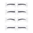 thumbnail image 3 of 8 Pairs Grooming Shaping Eyebrow nail clipper Paper Template Stickers Eyebrow Stencils Drawing Card, 3 of 3
