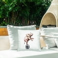thumbnail image 3 of Stupell Industries Elephant on Disco Ball Design by Amanda Greenwood Outdoor Printed Pillow, 3 of 6