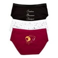 thumbnail image 2 of No Boundaries Women's Zodiac Cotton Hipster, 3-Pack, 2 of 2