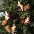 thumbnail image 1 of mfyjkho Adorno colgante de ardilla de imitación para árbol de Navidad, decoración festiva para el hogar, espuma y material peludo, 5,51 x 3,54 x 1,97 pulgadas, 1 unidad, 1 of 8