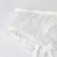 thumbnail image 3 of Varsbaby Bra Adjustable Strap Unpadded Cute Triangle Lace Bra Set and Garter and Stocking, 3 of 5