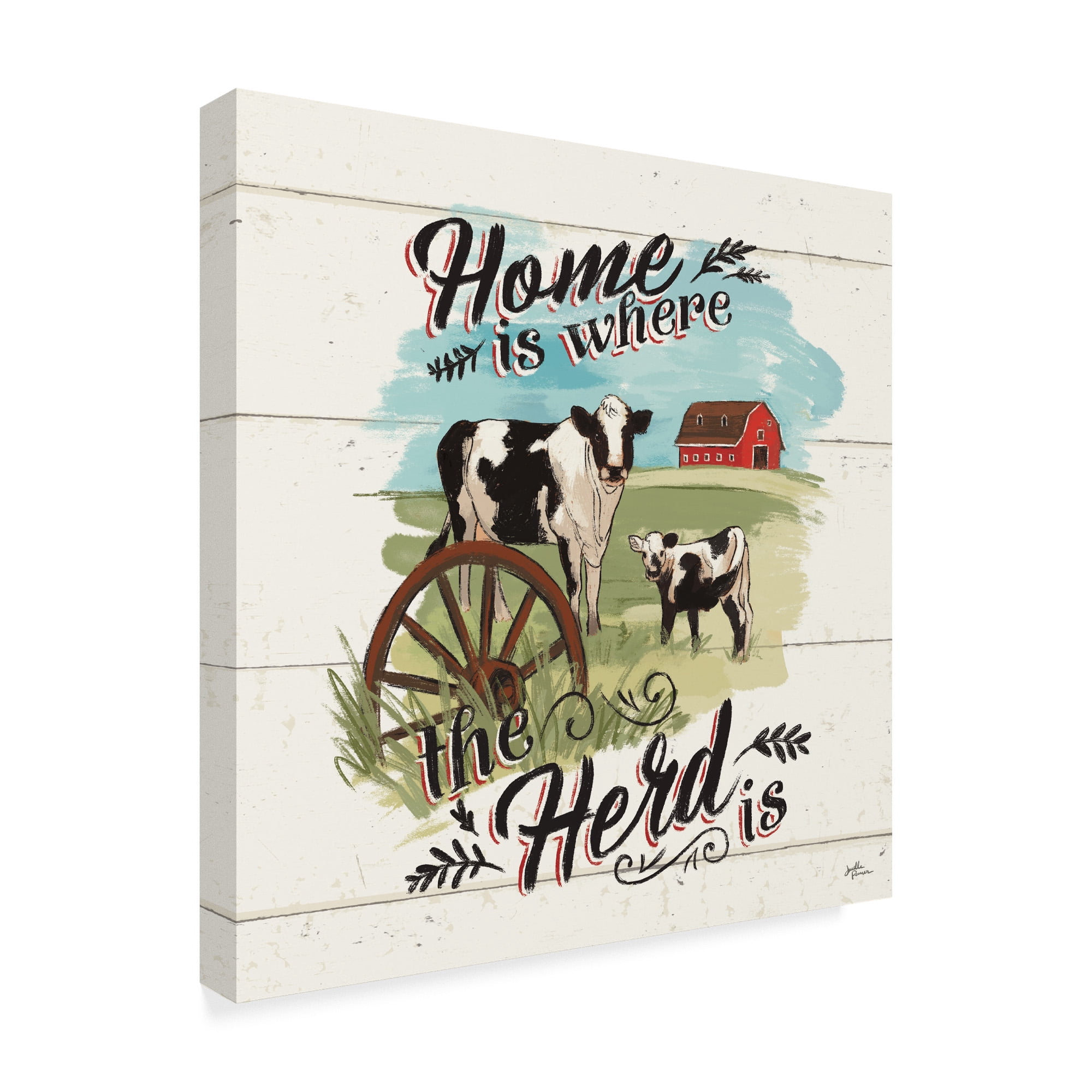 Trademark Fine Art 'Farm Life II on Wood' Canvas Art by Janelle Penner