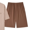 thumbnail image 3 of Ceisia Men's Plus Size Loose Fit Modal Cotton Crew Neck T-Shirt & Shorts Set - Breathable Soft Casual Two-Piece Loungewear Gifts, 3 of 5