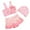 Pink, variant on Cathalem Teen Girls Swimsuits Girls Swimsuits Adjustable Straps with Ruffled Hem Cute Girls Bikini 2 Piece Bathing Suits for Girls Swimwear (Pink,9-10 Years)
