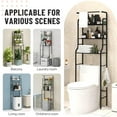 thumbnail image 4 of SUSUZI Over The Toilet Storage Shelf Above Toilet Organizer Rack, Black, 4 of 6