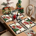 thumbnail image 6 of Uutvery Christmas Polyester Linen Placemats with Heat Insulated Dirt Resistant for Christmas Party Kitchen Dining Room Decor, Holiday Home Decoration, 6 of 6