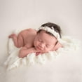 thumbnail image 3 of Ksopiavobs Newborn Photography Props Wrap Handmade Pearl Decor Wrap Blanket for Baby Photo Props 35.5 X 67 Inch Newborn Photo Shoot Outfits Wraps Baby Photoshoot Props(White), 3 of 7