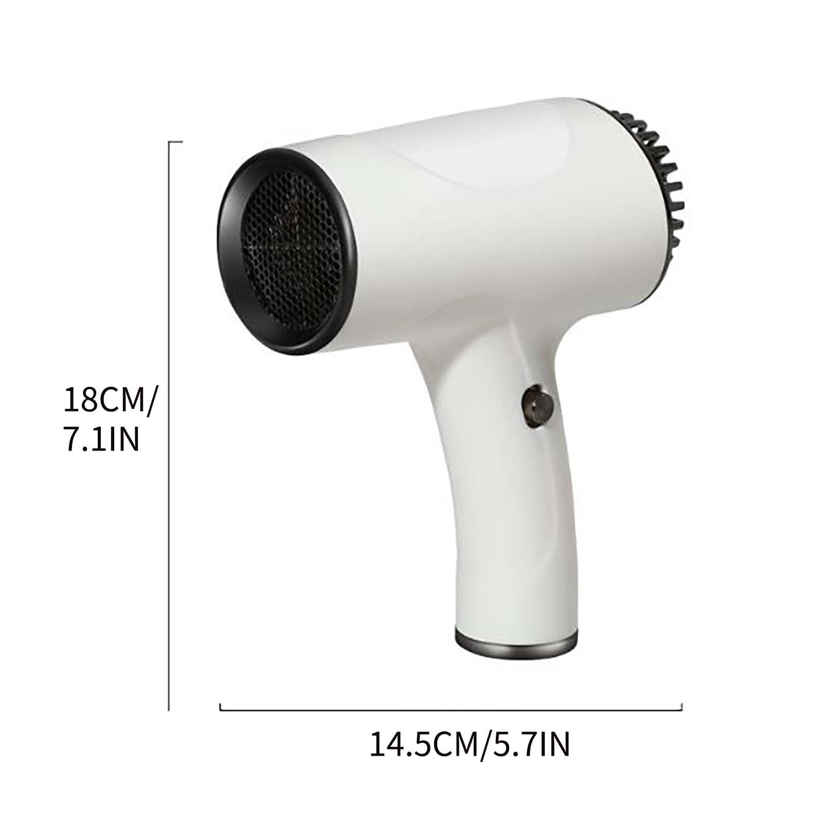 BGZLEU Cordless Rechargeable Hair Dryer - Negative Ionic Blow Dryer for Fast Drying,Low Noise Thermo,for Curly Wavy Hair,Compact Blow Dryer for Easy Storage,Travel Available
