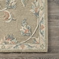 thumbnail image 5 of LR Home Aiden 7' x 9' Silver/Cream Floral Wool Indoor Area Rug, 5 of 7