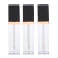 thumbnail image 1 of Mini tubo de brillo labial Shamjiam Recipiente de tubo de brillo de labios vacío 3PCS 7ML Negro claro, 1 of 9