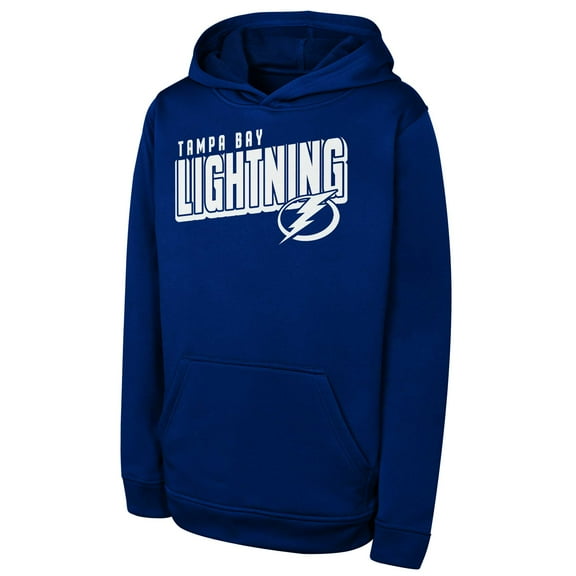 Youth Blue Tampa Bay Lightning Cyber Punk Performance Hoodie