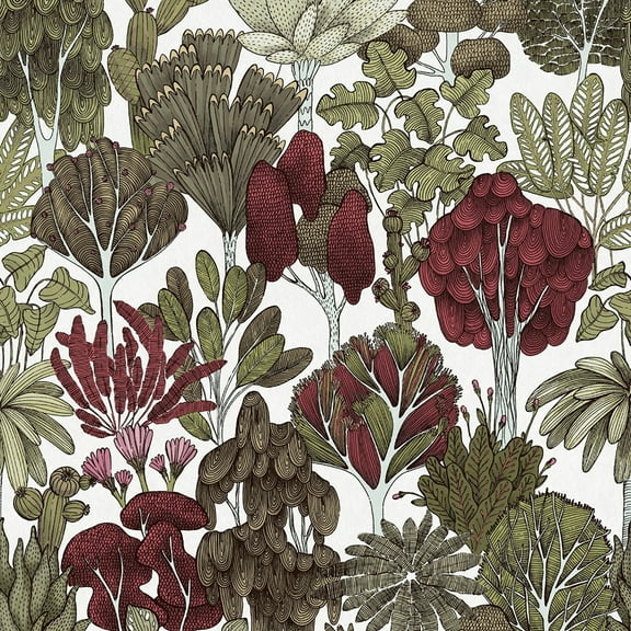 AS Creation Idris Green Forest Wallpaper