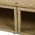 thumbnail image 4 of Outdoor Patio Daybed With Adjustable Sunshade And Foam Cushions - Grey 4 Pillows Shade For Lawn, 4 of 6