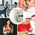 thumbnail image 5 of 9.2x6.7 inch Leather Notebook 100 Sheets, Multi-Pocket Design & Pen Loop Dragonflies with White Daisies Refillable Journal Organizer, 5 of 6