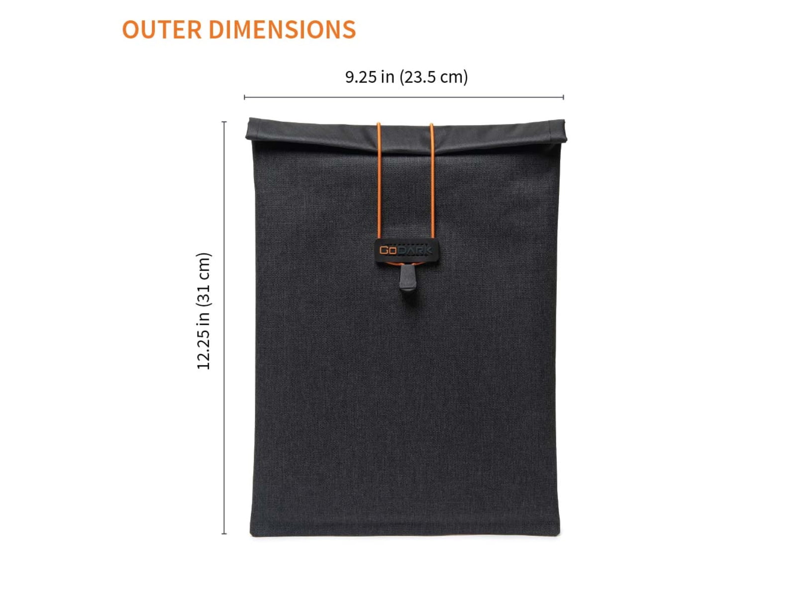 GoDark Faraday Bag for Tablets, Charcoal