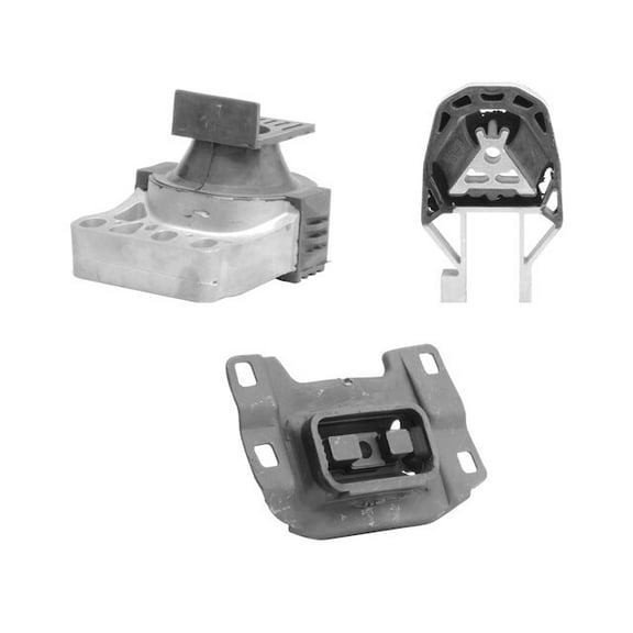 Engine and Transmission Mount Kit - Compatible with 2013 - 2019 Ford Escape 2.0L 2.5L 4-Cylinder 2014 2015 2016 2017 2018