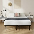 thumbnail image 3 of PayLessHere Metal Bed Frame Foldable Metal Platform Mattress Foundation with Support Up to 1000lbs Steel Slats Support Noise Free Heavy Duty Bed Frame Easy Assembly, Queen, 3 of 7