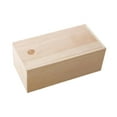 thumbnail image 4 of Joyería de caja de almacenamiento de madera portátil con estuche de madera de recipiente rectangular de tapa para pasatiempos de regalo de encimera de Marrón claro, 4 of 9