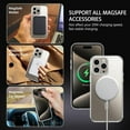 thumbnail image 5 of for iPhone 15 Pro Max  Case with Invisible Stand [Compatible with Magsafe], Clear Full Body Cover Slim Transparent Shockproof Phone Case for Apple iPhone 15 Pro Max 6.7", Clear, 5 of 17