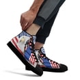 thumbnail image 4 of American Bald Eagle High Top Canvas Shoes Sneakers Black Size 9.5, 4 of 7