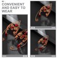 thumbnail image 4 of Milisten 1 Pair Comfortable Copper Rose Non Piercing Elf Ear Cuff Women Everyday Wear, 4 of 6