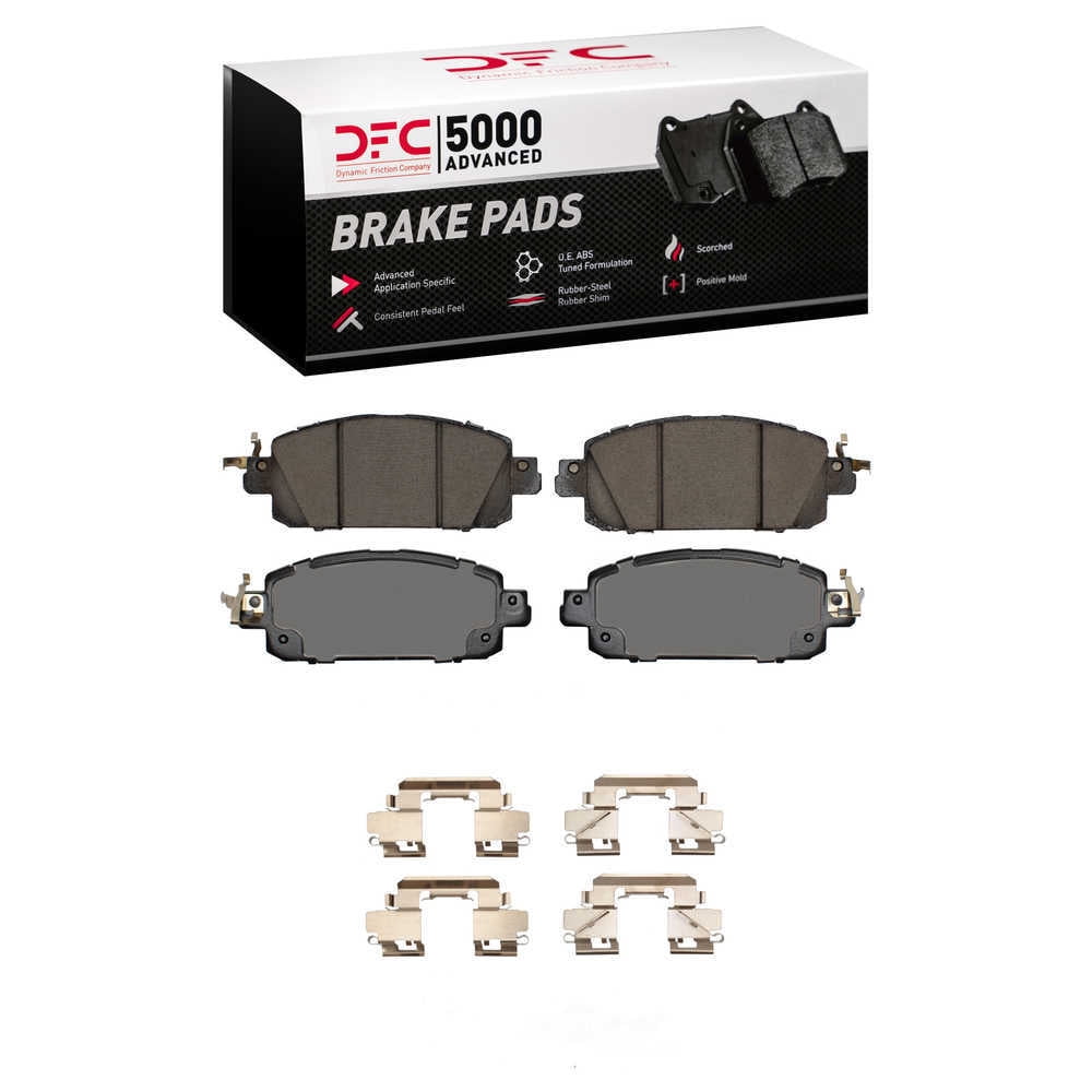 Dynamic Friction Company 1551-2310-01 DFC 5000 Advanced Brake Pads - Ceramic and Hardware Kit - OE