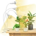 thumbnail image 4 of SANSI 40W LED Grow Light Bulb, Full Spectrum White 4-Head Clip-on Plant Light for Indoor Houseplants, 1-Pack, 4 of 7