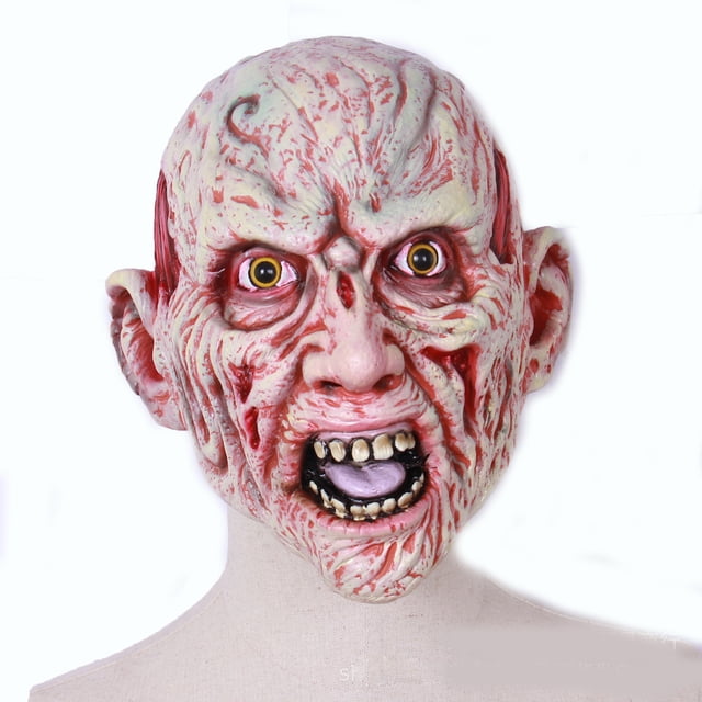 Disfraz integral de látex Mask Scary Skeleton para fiesta de Halloween