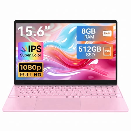 2025 Thin Laptop Computer – 15.6", Intel N95 (up to3.4GHz),16GB DDR4 RAM,512GB SSD, Fingerprint Unlock,Backlit Keyboard,Lightweight Laptop for Play Gaming &Work & Business